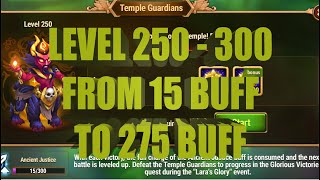 Hero Wars Lara Croft Event - Temple Guardians level 250 - 300 #herowars #хроникихаоса