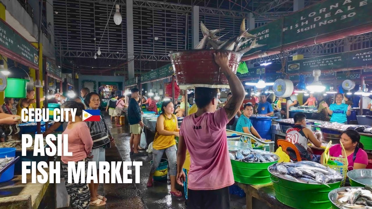 🇵🇭 [4K] The Biggest Fish Market in Cebu City  | Walking Tour | Philippines