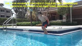 Children swimming basic exercises. Ejercicios de natacion basicos para ninos.