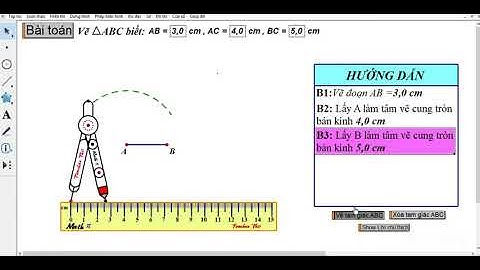 [GSP] Mô phỏng vẽ tam giác khi biết ba cạnh