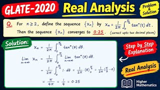 GATE 2020 solution Mathematics//Real analysis 