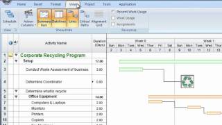 New Ribbon and alternate menu-driven interface - FastTrack Schedule 10 for Windows Tutorial
