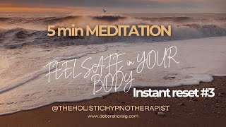 5 min meditation | I am safe affirmation for calm nervous system