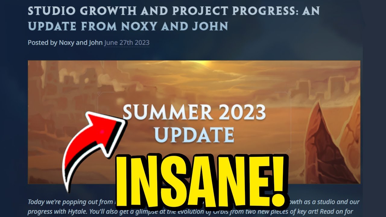 The INSANE Hytale Blog Post And What It Means For Players - YouTube