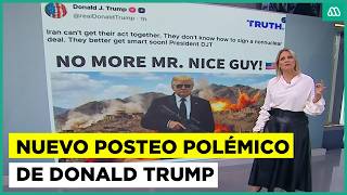 ¿Amenaza para Irán? Donald Trump postea foto armado con IA