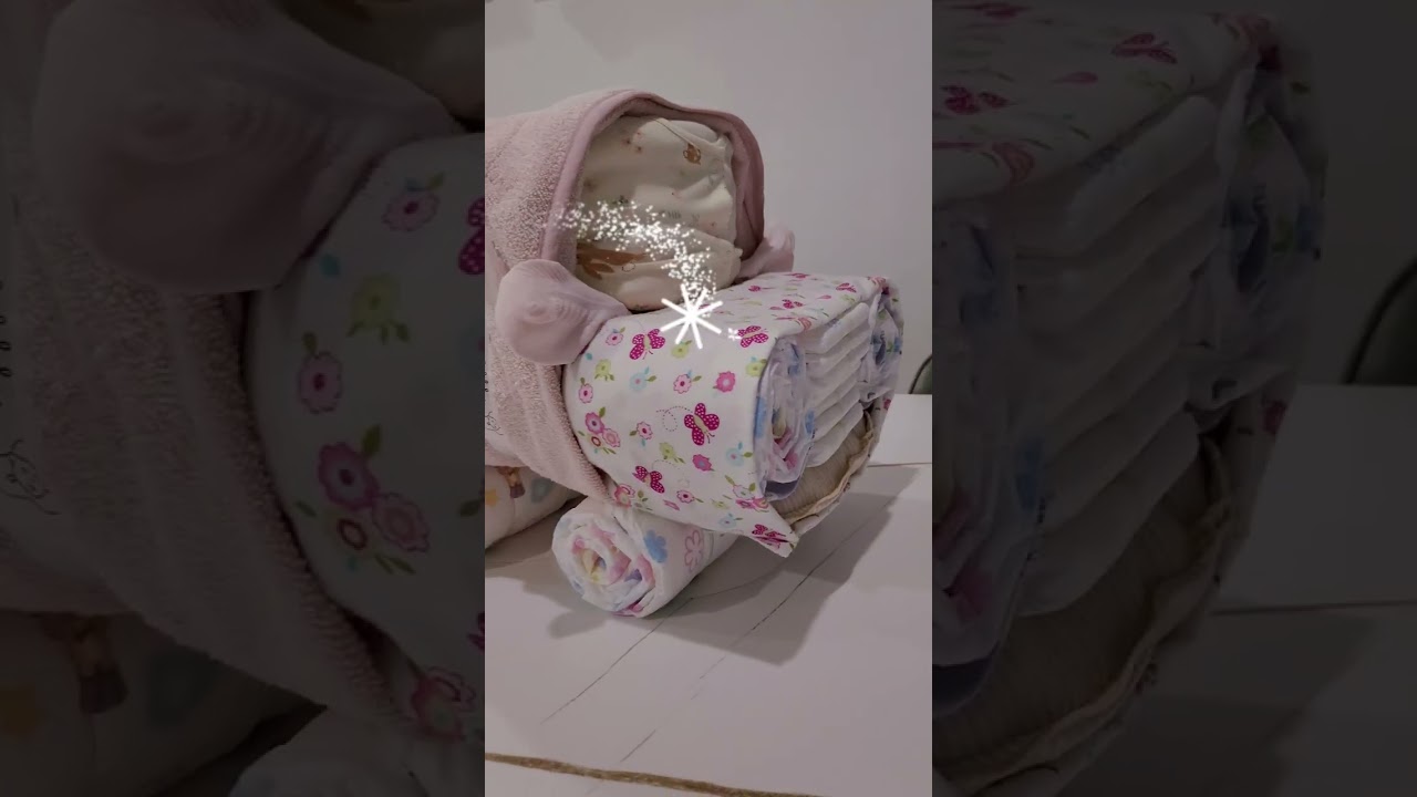 Baby gift idea 🎁👶🏻 My Gift Friend - Diaper Cake and diaper car for newborn baby Sarah