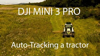 DJI Mini 3 Pro - vehicle tracking - Tractor at work