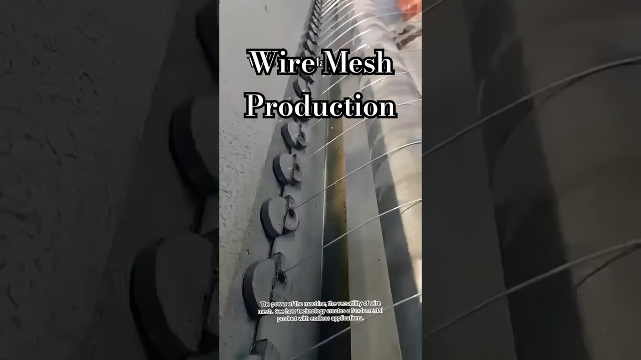 Wire Mesh Production: Precision Machines Weaving Essential Grids for Every Industry.