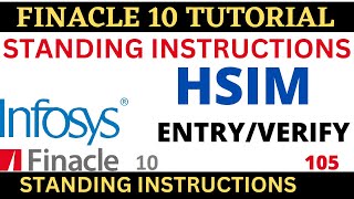 Celebrity FINACLE 10 Tutorial ||Standing Instructions || HSIM || Learn and gain Net Worth