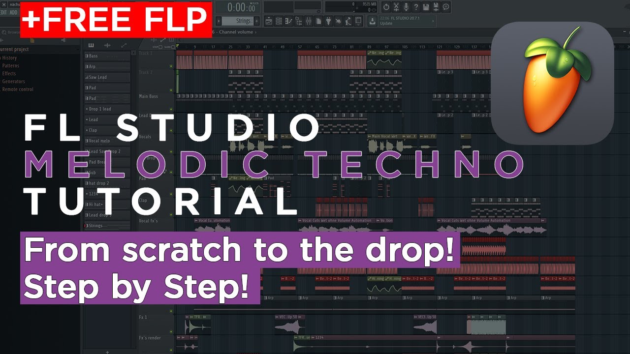 Melodic Techno Tutorial PART II (Step by Step) From scratch to the drop ...