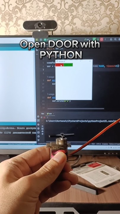 Smart door with python - YouTube