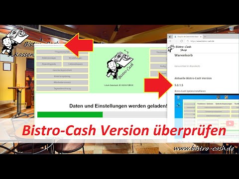 Kassensoftware Bistro-Cash: Installierte Version überprüfen