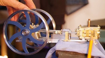Horizontal steam engine timing demo