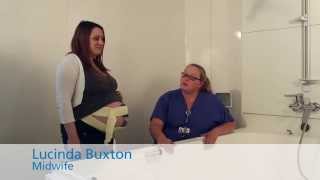 Using the birth pool in labour (VBAC)