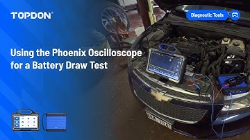 Het gebruik van de TOPDON Phoenix-oscilloscoop voor een batterijtrektest