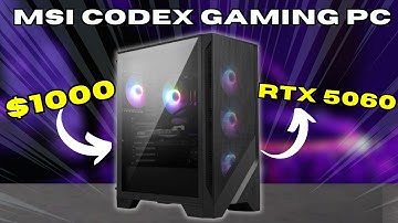 MSI Codex R2 Gaming Desktop- Watch Before Buying (Intel i5 14400F | RTX 5060)- Gaming PC under $1000