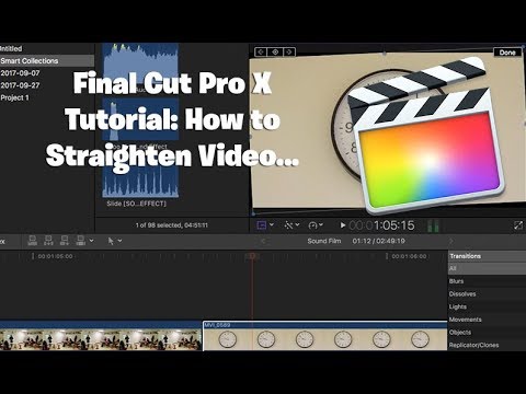 How to Straighten Video using Final Cut Pro X - YouTube
