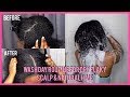 WASH DAY ROUTINE FOR EXTREME DRY FLAKY SCALP & NATURAL HAIR