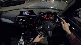 BMW 1 Series F20 120d M Sport 2016 190HP - POV Night Drive