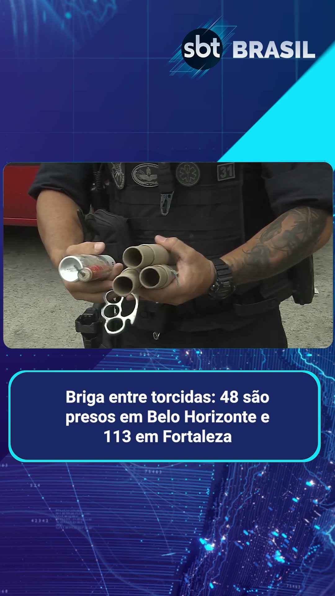 Mais de 100 são presos após briga entre torcedores de Fortaleza e Ceará | SBT Brasil (10/02/25)