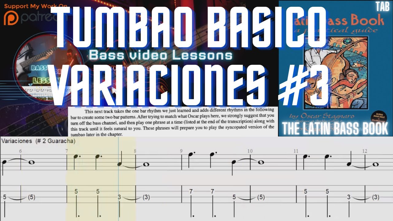 The Latin Bass Book -#3 -Guaracha (cd1 - Track 4) Oscar Stagnaro TUTORIAL