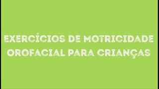 Exercícios de motricidade