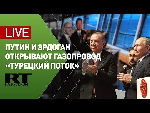 Путин и Эрдоган участвуют в церемонии открытия газопровода «Турецкий поток» — LIVE