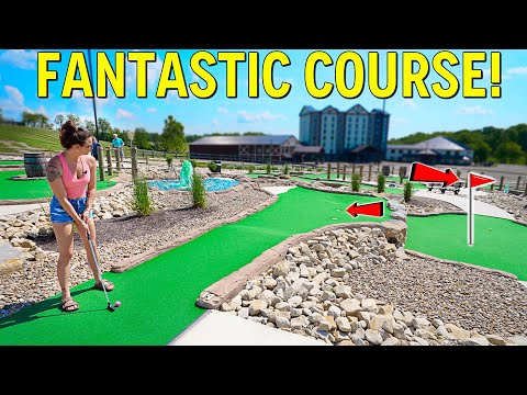 We Found an Awesome Custom Designed Mini Golf Course!