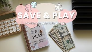 Cash Stuffing my Save Play Booklet Episode no 6 Games for Saving Paying off Debt
