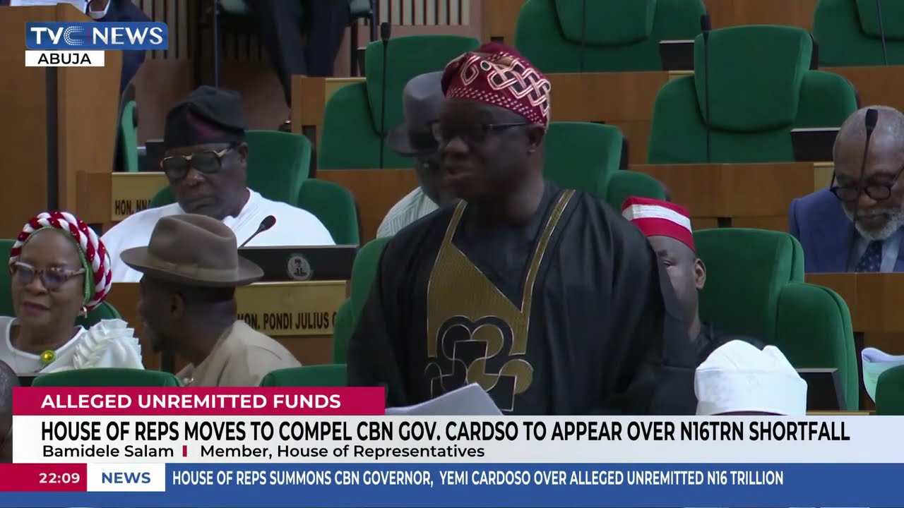 House Of Reps Moves To Compel CBN Gov. Cardoso To Appear Over 16TRN Shortfall