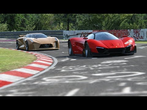 ferrari-xezri-concept-vs-nissan-concept-2020-vision-gt-at-nordschleife