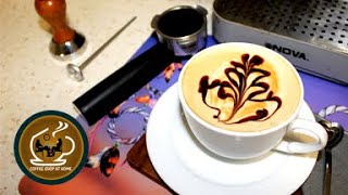 آموزش قهوه لاته (کافه لاته) بادستگاه اسپرسوساز خانگی cafe latte with home espresso maker