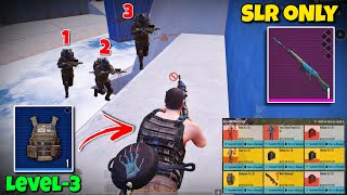 Omg 😧 SLR With Level 3 Armor Turned LEVEL 6 Enemies To Yellow 🤑 - Pubg Metro Royale 