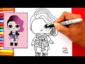 Aprende a dibujar a la ROCKERA (LOL Surprise!) | How to Draw Rocker Doll