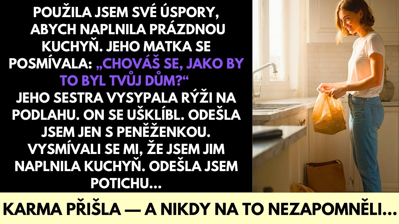 Stála jsem před něma s narozeninovým dortem za skoro tisíc korun, kufrem sbaleným u dveří a čtyřmi měsíci tichého ponížení v srdci. Připravovala jsem oslavu, o kterou nikdo nestál – ani moje...