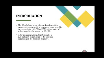 8086 string manipulation instructions.by A.sanjay kumar. NEC