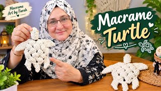DIY Macrame Turtle Tutorial 🐢 | Easy Macrame Turtle Making at Home | Handmade Turtle Craft Update