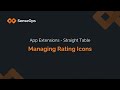 Qlik Sense Table Extension: Add Interactive Rating Icons