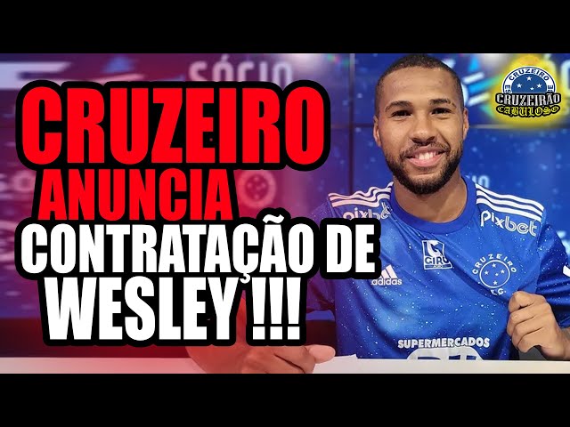 Cruzeiro anuncia a contratação do atacante Wesley, ex-Palmeiras