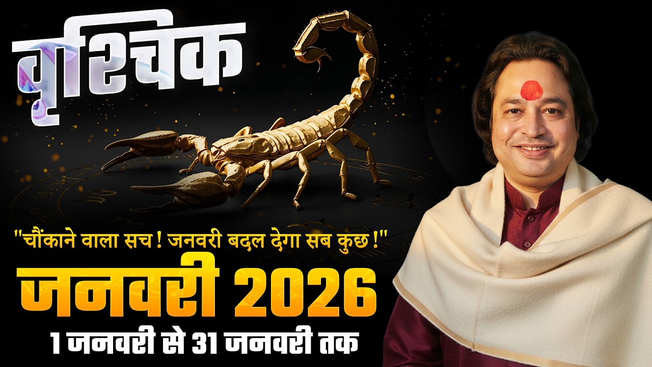 Vrishchik Rashi (Scorpio) – Vrishchik Rashi January Rashifal 2026 | Scorpio Horoscope January 2026