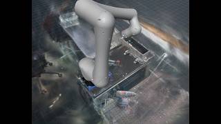 Saf3D - Digital Twin Reconstruction of Robotic Work Environments
Saf3D automates the reconstruction of a robot’s real work environment as a 3D model for use in a digital twin, using only the camera already mounted on the robot and no additional sensors. While the robot itself is available as a CAD model, its surrounding environment changes between tasks and currently requires manual modeling at Auto-Mate Robotics.
This bachelor thesis investigates whether image-based reconstruction can generate a sufficiently useful representation of the robot work environment for visualization and collision checking. The proposed pipeline moves the robot along a predefined path, captures images and camera poses, reconstructs camera positions and a sparse point cloud using COLMAP Structure-from-Motion, and transforms the result into the robot coordinate system. To improve visual quality, Gaussian Splatting with Brush is used to create a photorealistic 3D scene representation, with optional mesh generation. The resulting models are integrated into the Auto-Mate Robotics digital twin via a gRPC interface. Saf3D - Digital Twin Reconstruction of Robotic Work Environments