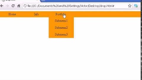 Creating a Dropdown menu with jQuery