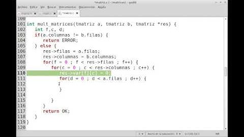 Lenguaje C: Ejercicios con Matrices V