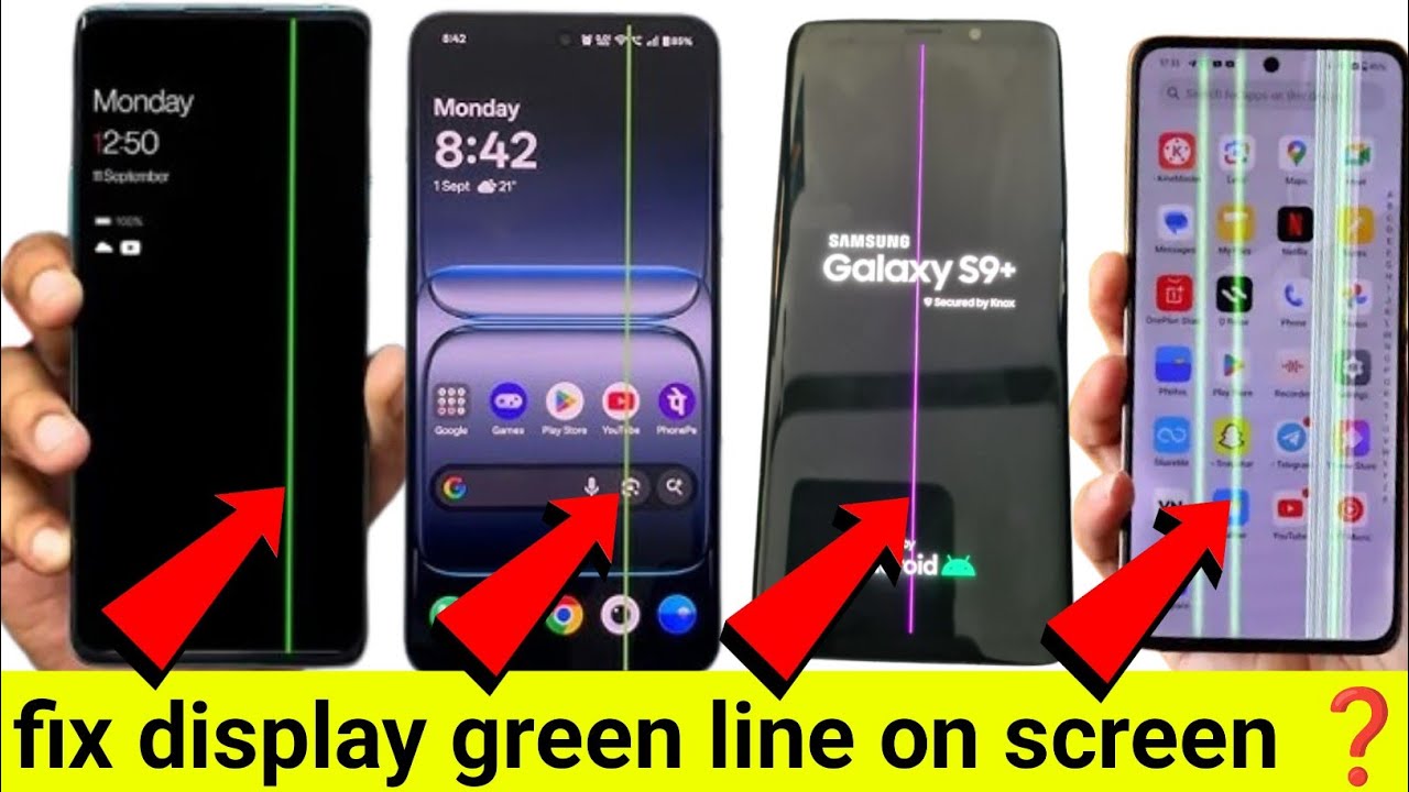 Green Line Camera 🚨how to remove green line on screen/display green line problem solution ...