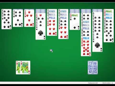 Solitario Spider 2 palos Walkthrough - YouTube