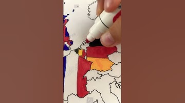 Desenez harta Europei [ OLANDA ] #netherlands #draw #5pasidebine #flags #europe