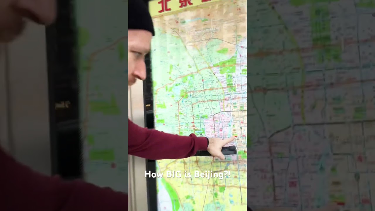 Looking at a map of Beijing
