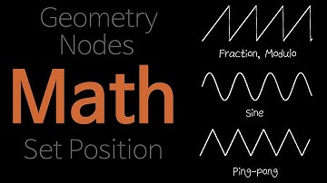 Visualization for each mode of math node with set position node (Geometrh nodes, Blender)