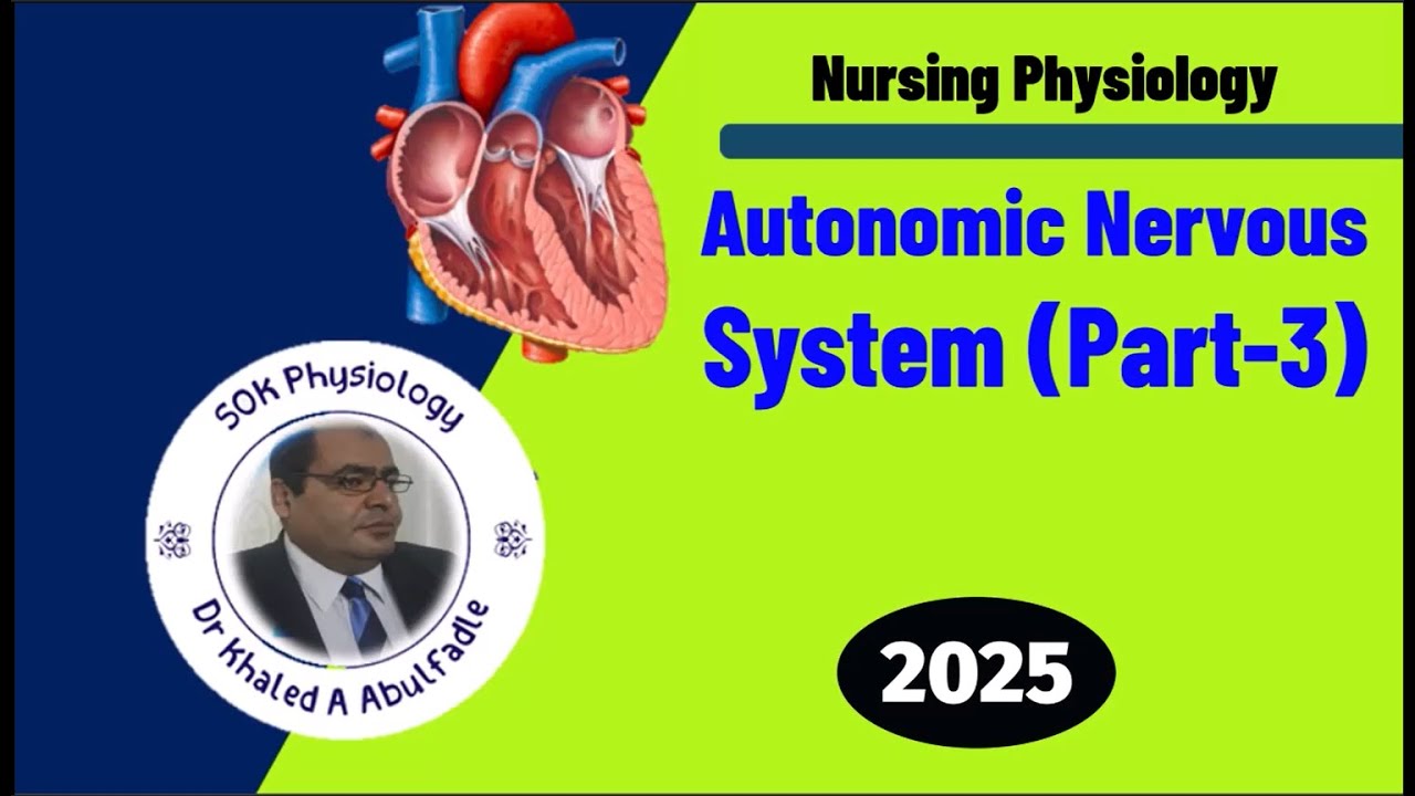 Autonomic Nervous System (Part-3) (Nursing, 10-2025) by Dr Khaled A Abulfadle