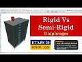 RIGID DIAPHRAGM VS SEMI RIGID DIAPHRAGM || ETABS 20 || BNBC 2020